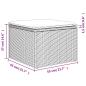 Preview: 7-tlg. Garten-Sofagarnitur mit Kissen Hellgrau Poly Rattan