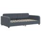 Preview: Tagesbett Dunkelgrau 90x200 cm Samt