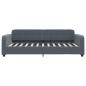 Preview: Tagesbett Dunkelgrau 90x200 cm Samt