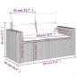 Preview: 10-tlg. Garten-Sofagarnitur mit Kissen Hellgrau Poly Rattan
