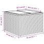 Preview: 7-tlg. Garten-Sofagarnitur mit Kissen Hellgrau Poly Rattan