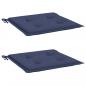 Preview: Palettenkissen 2 Stk. Marineblau 50x50x3 cm Oxford-Gewebe