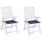 Preview: Palettenkissen 2 Stk. Marineblau 50x50x3 cm Oxford-Gewebe