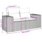 Preview: 10-tlg. Garten-Sofagarnitur mit Kissen Hellgrau Poly Rattan
