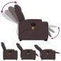 Preview: Massagesessel mit Aufstehhilfe Dunkelbraun Stoff