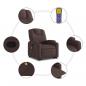 Preview: Massagesessel mit Aufstehhilfe Dunkelbraun Stoff