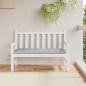 Preview: Gartenbank-Auflage Melange Hellgrau 120x50x7 cm Stoff