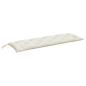 Preview: Gartenbank-Auflagen 2 Stk. Melange Creme 150x50x7 cm Stoff