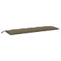 Preview: Gartenbank-Auflagen 2 Stk. Melange Taupe 180x50x7 cm Stoff