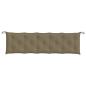 Preview: Gartenbank-Auflagen 2 Stk. Melange Taupe 180x50x7 cm Stoff