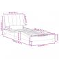 Preview: Bett mit Matratze Blau 90x200 cm Samt