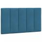 Preview: Bett mit Matratze Blau 90x200 cm Samt
