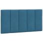Preview: Bett mit Matratze Blau 100x200 cm Samt