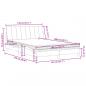 Preview: Bett mit Matratze Schwarz 140x200 cm Samt