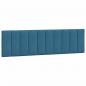 Preview: Bett mit Matratze Blau 180x200 cm Samt