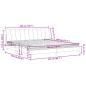 Preview: Bett mit Matratze Hellgrau 200x200 cm Samt