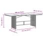 Preview: Gartentisch mit Glasplatte Braun 190x80x75 cm Poly Rattan