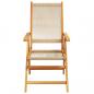Preview: 7-tlg. Garten-Essgruppe Polypropylen und Massivholz Beige