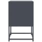 Preview: Nachttisch Anthrazit 36x39x60,5 cm Stahl