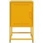 Preview: ARDEBO.de - Nachttisch Senfgelb 36x39x60,5 cm Stahl