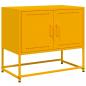 Preview: TV-Schrank Senfgelb 68,5x39x60,5 cm Stahl