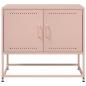 Preview: TV-Schrank Rosa 68,5x39x60,5 cm Stahl