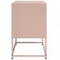 Preview: TV-Schrank Rosa 68,5x39x60,5 cm Stahl