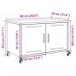 Preview: TV-Schrank Rosa 68x39x43,5 cm Stahl