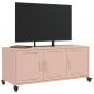 Preview: TV-Schrank Rosa 100,5x39x43,5 cm Stahl