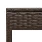 Preview: Sonnenliegen 2 Stk. mit Tisch Braun Poly Rattan
