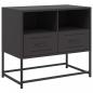 Preview: TV-Schrank Schwarz 68x39x60,5 cm Stahl
