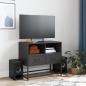 Preview: TV-Schrank Schwarz 68x39x60,5 cm Stahl