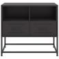 Preview: TV-Schrank Schwarz 68x39x60,5 cm Stahl