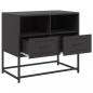 Preview: TV-Schrank Schwarz 68x39x60,5 cm Stahl