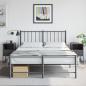 Preview: ARDEBO.de - Nachttische 2 Stk. Schwarz 36x39x60,5 cm Stahl