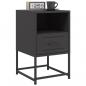 Preview: Nachttische 2 Stk. Schwarz 36x39x60,5 cm Stahl