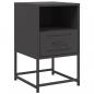 Preview: Nachttische 2 Stk. Schwarz 36x39x60,5 cm Stahl