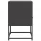 Preview: Nachttische 2 Stk. Schwarz 36x39x60,5 cm Stahl