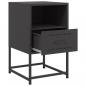 Preview: Nachttische 2 Stk. Schwarz 36x39x60,5 cm Stahl