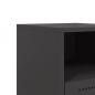 Preview: Nachttische 2 Stk. Schwarz 36x39x60,5 cm Stahl