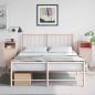 Preview: ARDEBO.de - Nachttische 2 Stk. Rosa 36x39x78 cm Stahl
