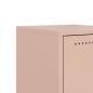 Preview: Nachttische 2 Stk. Rosa 36x39x78 cm Stahl