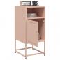 Preview: Nachttische 2 Stk. Rosa 36x39x78 cm Stahl