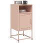 Preview: Nachttische 2 Stk. Rosa 36x39x78 cm Stahl