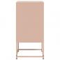 Preview: Nachttische 2 Stk. Rosa 36x39x78 cm Stahl