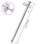 Preview: Zeltheringe 24 Stk. 19,5 cm 8 mm Verzinkter Stahl