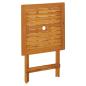 Preview: 3-tlg. Bistro-Set Beige Poly Rattan und Massivholz