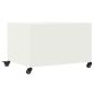 Preview: Couchtisch Weiß 68x50x43,5 cm Stahl