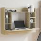 Preview: ARDEBO.de - Wand-Schreibtisch Sonoma Eiche 105x48x75 cm Holzwerkstoff