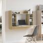 Preview: Wand-Schreibtisch Sonoma Eiche 105x48x75 cm Holzwerkstoff